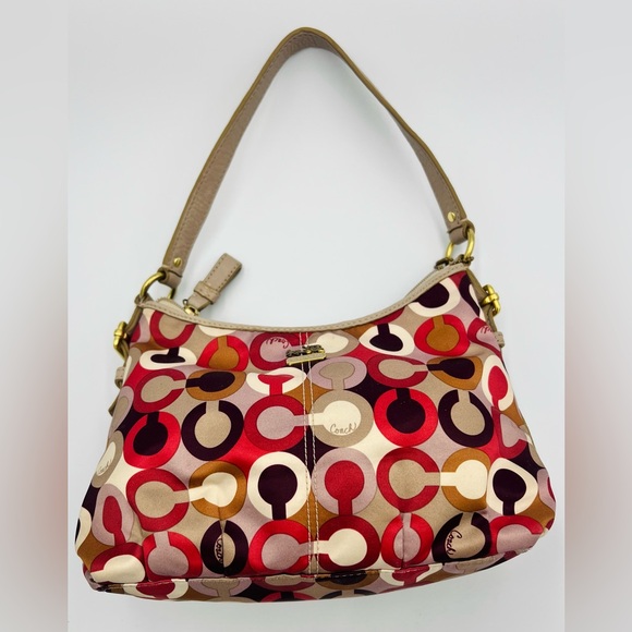 Coach Handbags - Coach Madison Op Art Sateen Maggie Mini Shoulder Bag